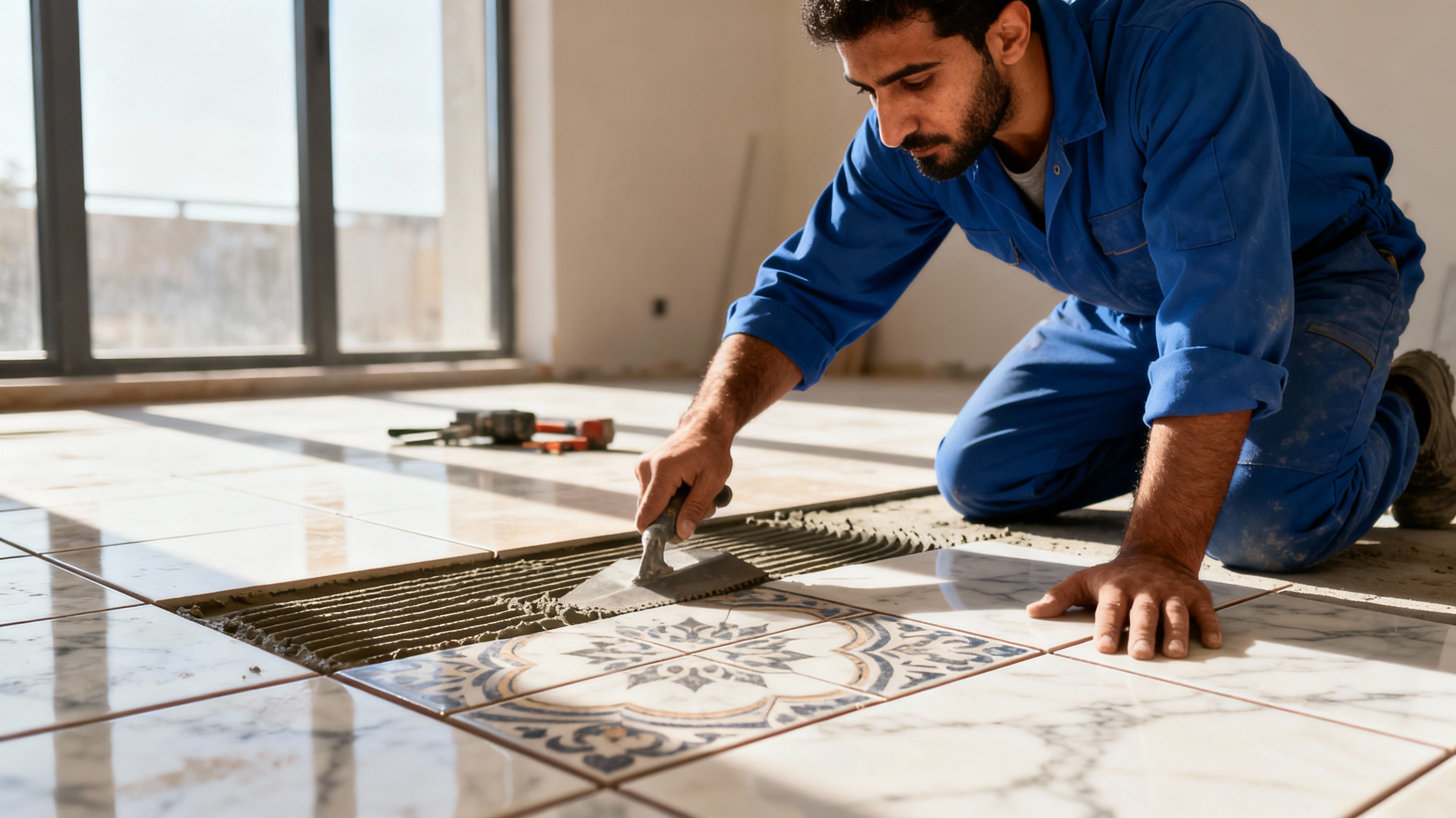 تركيب بلاط وسيراميك